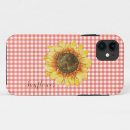 Capa Para iPhone 11 Girassol em Gingham