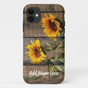 Capa Para iPhone 11 Girassol Rústico