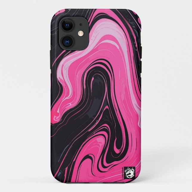 Capa Para iPhone 11 Girly Pinky Marble (Verso)