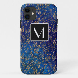 Capa Para iPhone 11 Glitter de Sereia Azul Personalizado