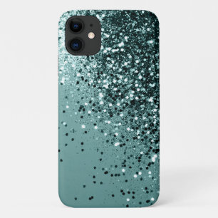 Capa Para iPhone 11 Glitter do Oceano Sereia Teal #1 #shiny #decor