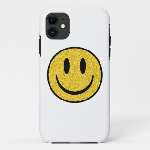 Capa Para iPhone 11 Glitter Smile Face