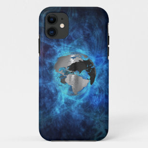 Capa Para iPhone 11 Globo da terra do metal