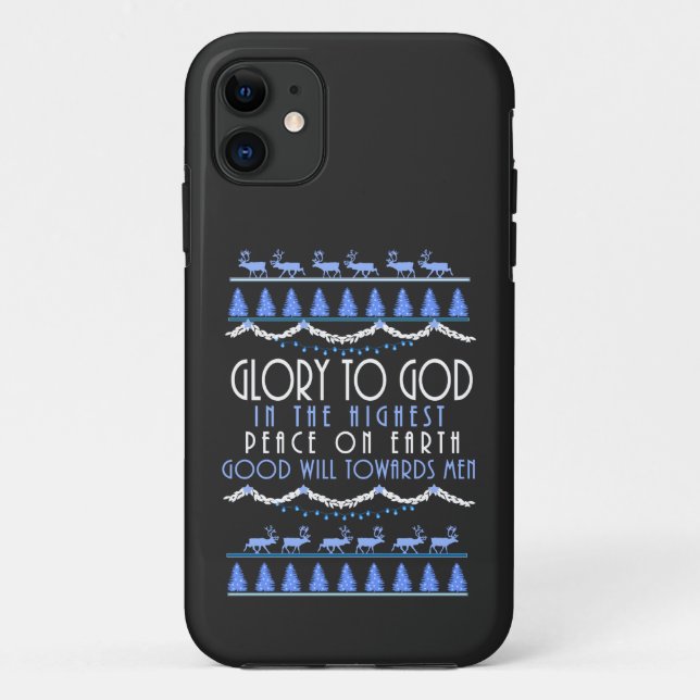 Capa Para iPhone 11 Glória a Deus no Máximo (Verso)