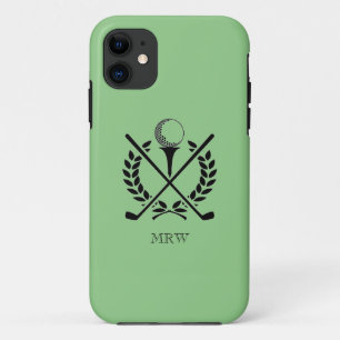 Capa Para iPhone 11 Golf Ball Golf Clubs Iniciais de Desportivo Cor Pe