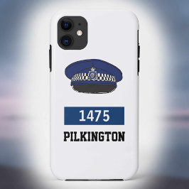 Capa Para iPhone 11 Gorro Plano da Polícia do Reino Unido - Adicionar 