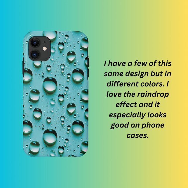 Capa Para iPhone 11 Gotas de chuva (Criador carregado)