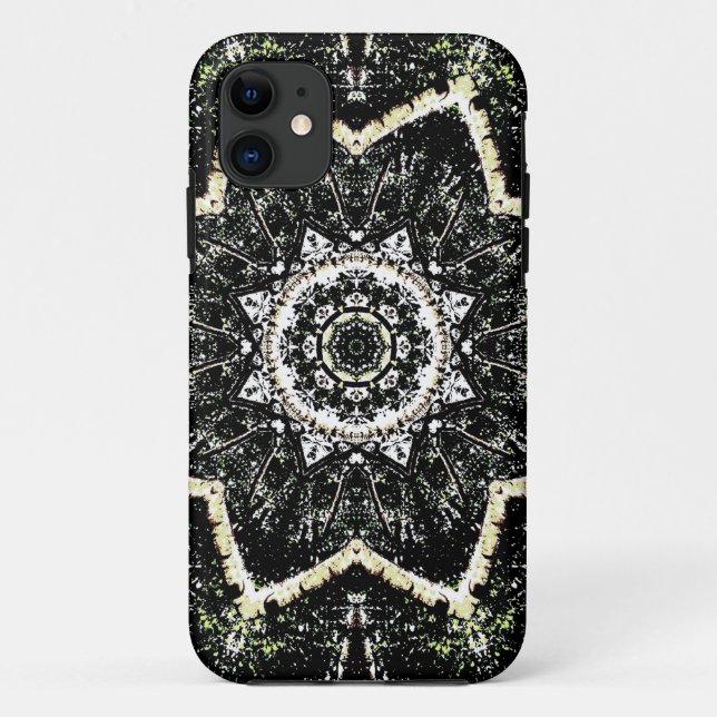 Capa Para iPhone 11 Gótico Kaleidoscópio (Verso)
