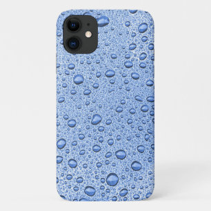 Capa Para iPhone 11 Gotículas de água azuis