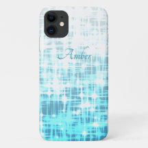Gradiente Branco Azul Brilho Faíscas Personalizado