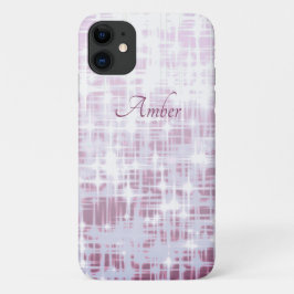 Capa Para iPhone 11 Gradiente Branco Bege Brilho Faíscas Personalizado