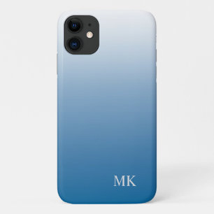Capa Para iPhone 11 Gradiente de Cor de Praia Azul