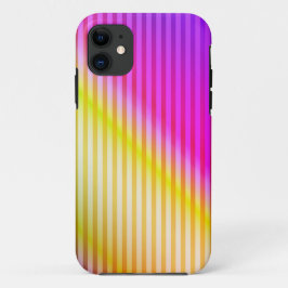 Capa Para iPhone 11 Gradiente fluorescente neon brilhante arco-íris om