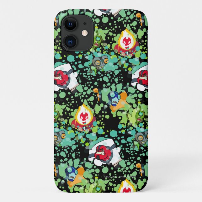 Capa Para iPhone 11 Gráfico de bolhas de formulários de Alienígena Ben (Verso)