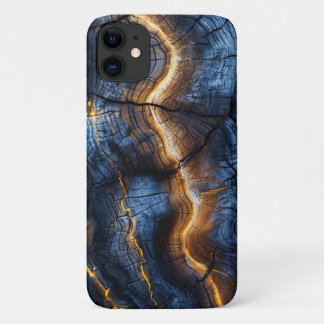 Capa Para iPhone 11 Grafisches Holzdesign
