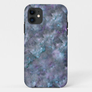 Capa Para iPhone 11 Grânite de quartzo azul-abstrato púrpura