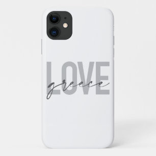 Capa Para iPhone 11 Grécia de amor moderna, simples, urbana e legal