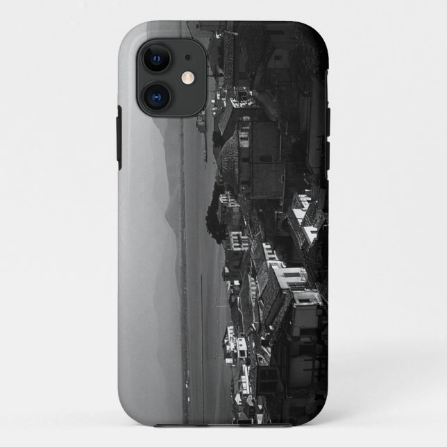Capa Para iPhone 11 Grécia Vintage Nafplion Beach (Verso)