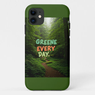 Capa Para iPhone 11 Greener Todo Dia" Cobrir De Telefone Ecológico