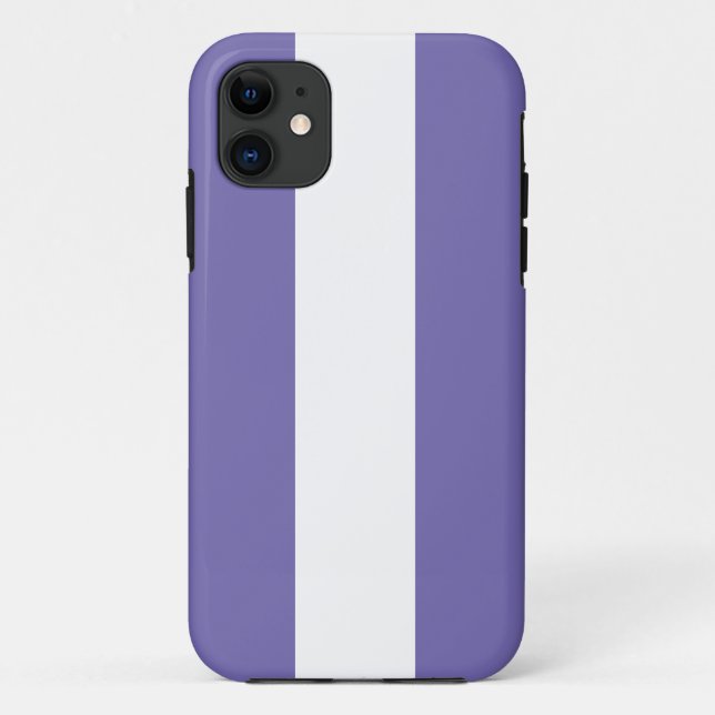 Capa Para iPhone 11 Greve Branca de Torção Náutica Periwinkle (Verso)