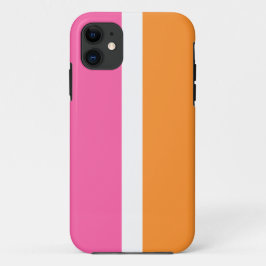 Capa Para iPhone 11 Greve de Cordas Brancas Cor-de-Rosa Rosa Brilhante