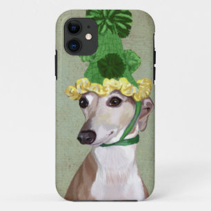 Capa Para iPhone 11 Greyhound em Chapéu Verde