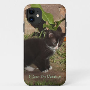 Capa Para iPhone 11 Grumpy Kitten - Não faço Manhãs iPhone 5 Case