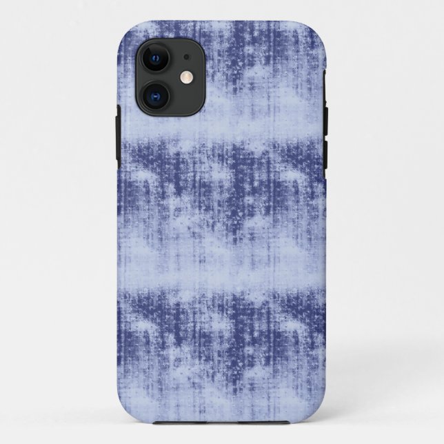Capa Para iPhone 11 Grunge Blue Stars (Verso)