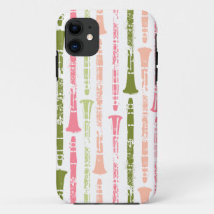 Capa Para iPhone 11 Grunge Clarinet