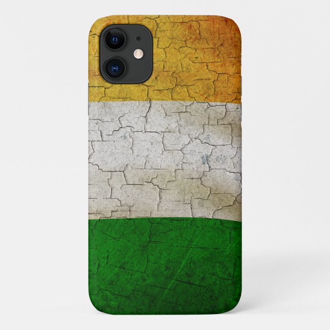 Capa Para iPhone 11 Grunge Ireland flag (Verso)