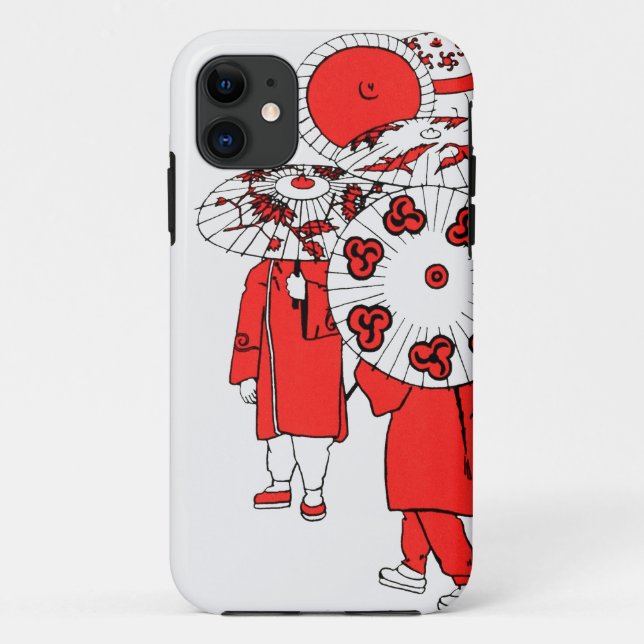 Capa Para iPhone 11 Guarda-chuvas japonês (Verso)