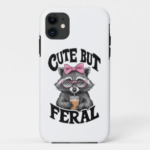 Capa Para iPhone 11 Guaxinim Feroz Mas Fofo Com Óculos De Sol Guaxinim