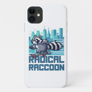 Capa Para iPhone 11 Guaxinim Radical Skatista Urbano