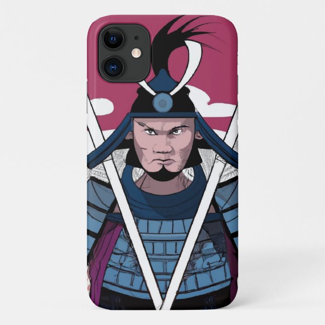Capa Para iPhone 11 Guerreiro Samurai (Verso)
