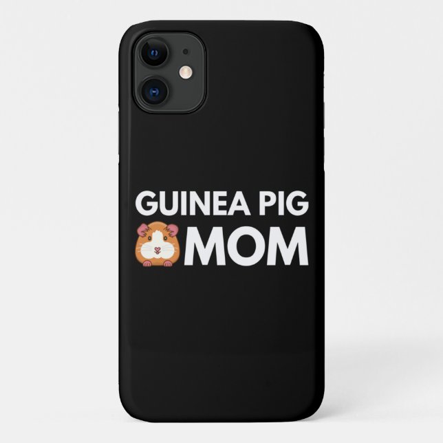 Capa Para iPhone 11 Guiné Pig Mãe (Verso)