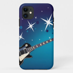 Capa Para iPhone 11 Guitarra - azul