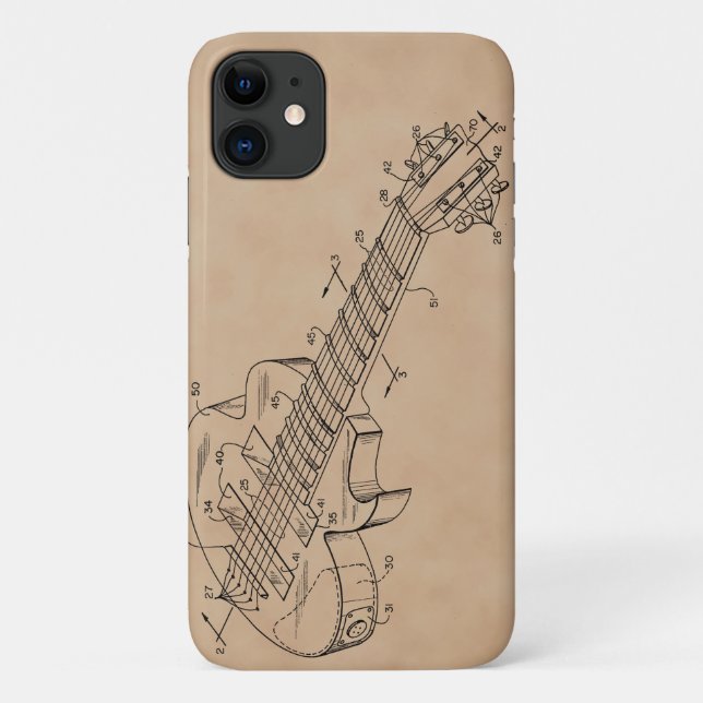 Capa Para iPhone 11 Guitarra Elétrica (Verso)