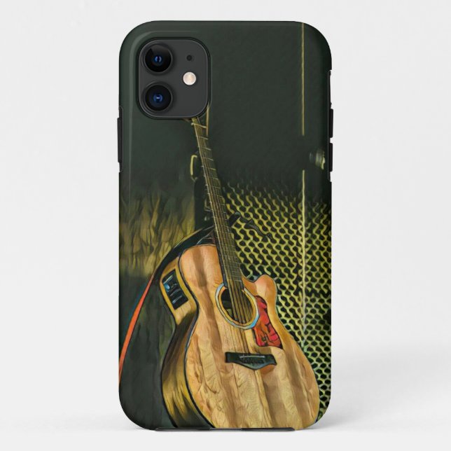 Capa Para iPhone 11 Guitarrista (Verso)