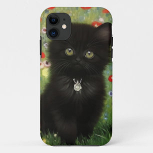 Capa Para iPhone 11 Gustav Klimt Kitten