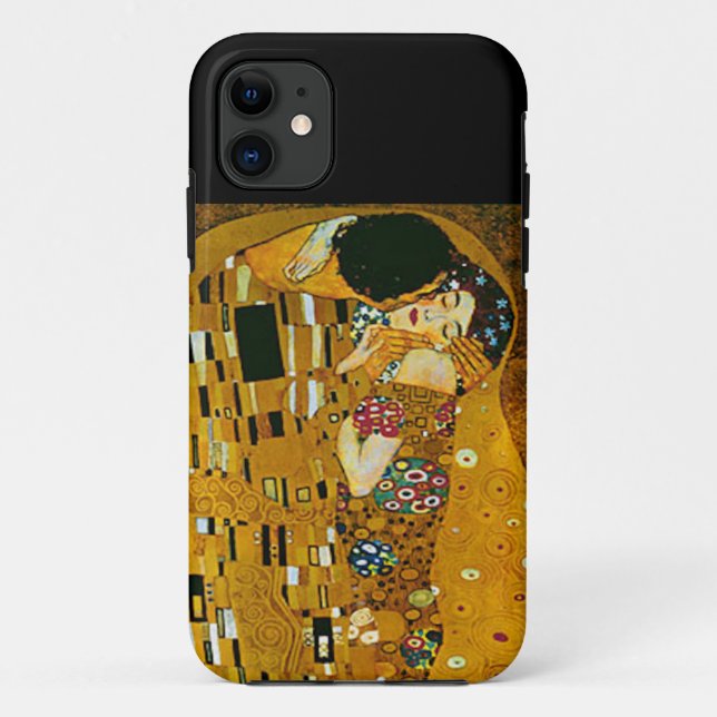 Capa Para iPhone 11 Gustav Klimt - The Biss (Verso)