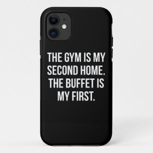 Capa Para iPhone 11 Gym and Buffet é a minha casa, a ser baleada - exe