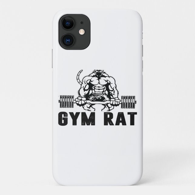 Capa Para iPhone 11 Gym Rat (Verso)