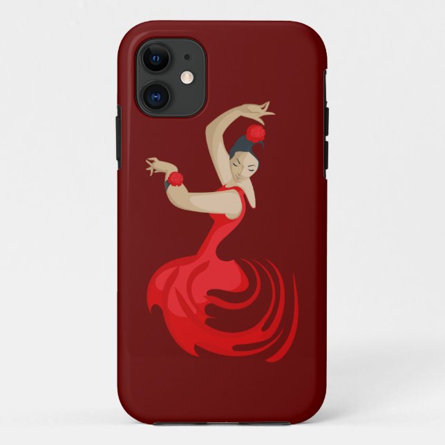Capa Para iPhone 11 Gypsy Flamenco Dancer (Verso)