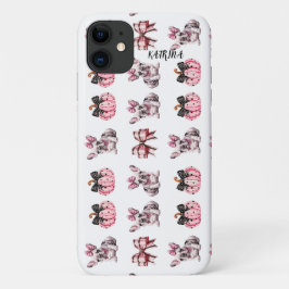 Capa Para iPhone 11 Halloween Coquette Bulldog Arco bompkin iphone 11