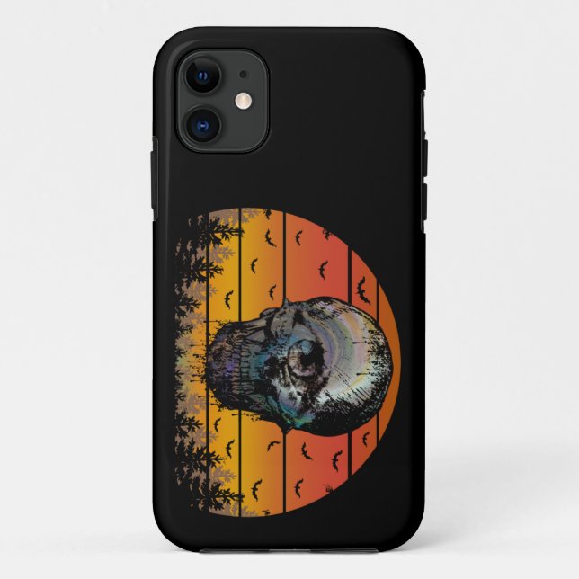 CAPA PARA iPhone 11 HALLOWEEN SCARY SKULL (Verso)