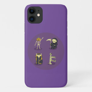 Capa Para iPhone 11 Halloween Skeleton Dracula Mummy Grim Reaper