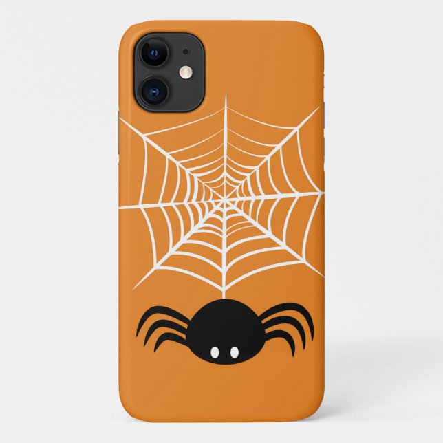 Capa Para iPhone 11 Halloween Spider Web (Verso)