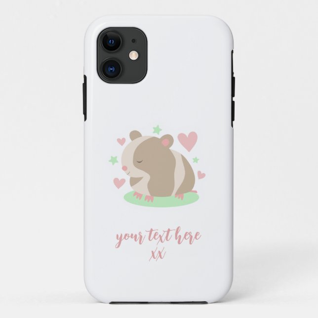 Capa Para iPhone 11 Hamster Bonito (Verso)