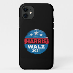 Capa Para iPhone 11 Harris Walz 2024 Eleição Kamala Harris Tim Waltz 
