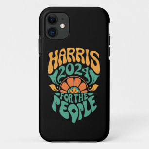 Capa Para iPhone 11 Harris Walz 2024 Eleição Presidente Kamala Harris